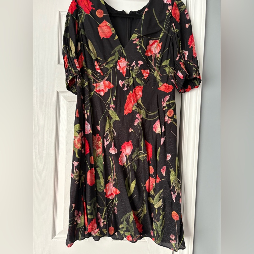 Ted Baker Floral Black Dress